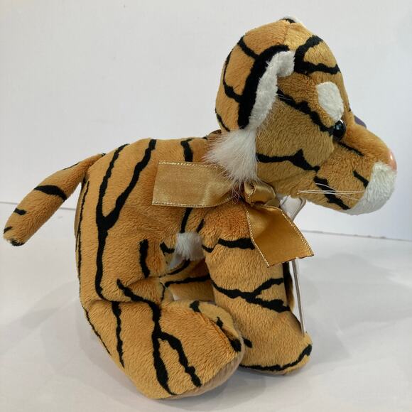 Russ Berrie Shining Stars Tiger Plush with Sealed Tag 8" Unused Code 0407 - Picture 5 of 7